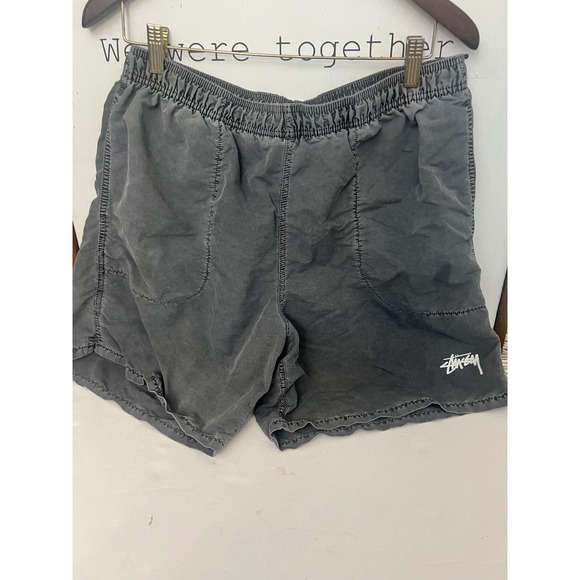Stussy Other - Stussy Gray Washed Nylon Drawstring Cargo Shorts Men's Size Large.     Dd